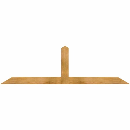 Ekena Millwork Portland Rough Sawn Timber Gable Bracket, Western Red Cedar, 72"W x 21"H x 2"D x 4"F, 7/12 Pitch GBW072X21X0204POR00RWR